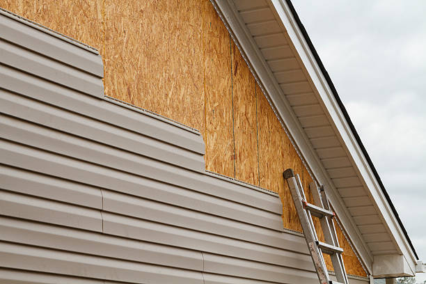 Professional Emergency Siding Repair technician working in Black Mountain, NC